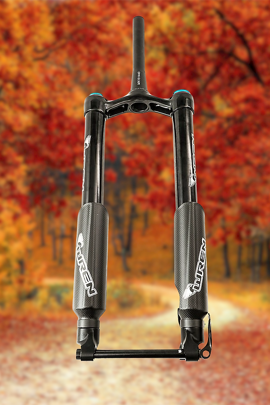 140mm FAT BIKE Suspension Fork FREE Carbon Bash Guards